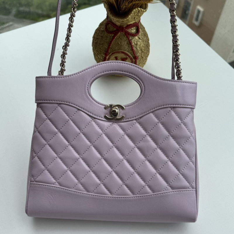 Ch*el top handle bags